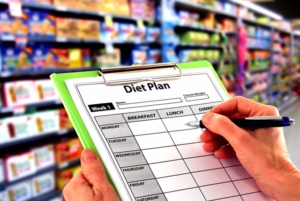 Writing a Diet Plan in the Supermarket