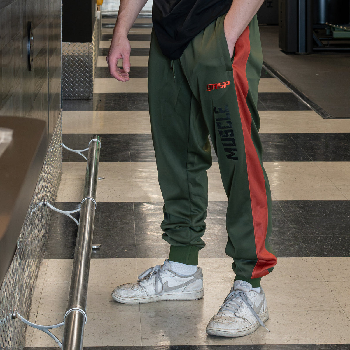 Green Track Pants
