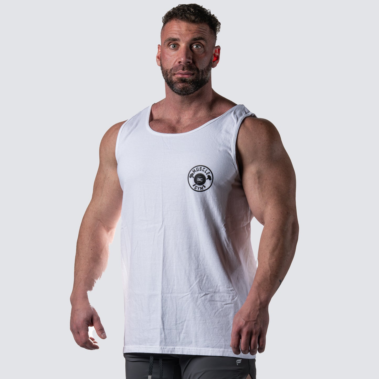 White Muscle Inc Tank